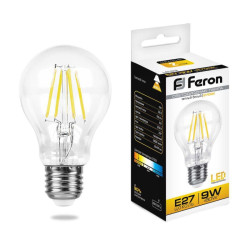 Лампа светодиодная/ Лампа светодиодная LED 9вт Е27 теплый FILAMENT