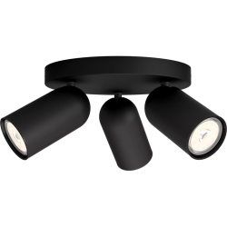 Потолочный светильник Philips/ Потолочный светильник PONGEE plate/spiral black 3xNW 230V