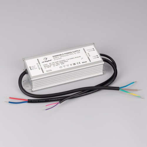 Блок питания ARV-DR60-24 (24V, 2.5A, 60W) (ARL, IP20 DIN-рейка) Блок питания ARV-DR60-24 (24V, 2.5A, 60W) (ARL, IP20 DIN-рейка)