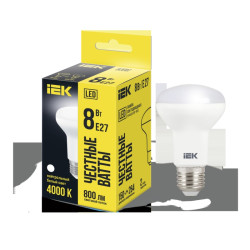 Лампа LED R63 рефлектор 8Вт 230В 4000К E27 IEK