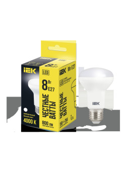 Лампа LED R63 рефлектор 8Вт 230В 4000К E27 IEK