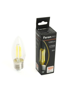 Лампа светодиодная/ Лампа светодиодная LED 8вт Е27 теплый свеча FILAMENT .PRO