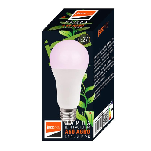 Лампа светодиодная/ Лампа светодиодная LED 15Вт A60 Е27 прозрачная ( для растений)