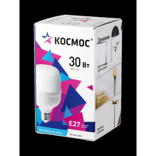 Лампа светодиодная/ Лампа светодиодная LED 30Вт 220В Е27 D80х135 4500К белый 2850 лм