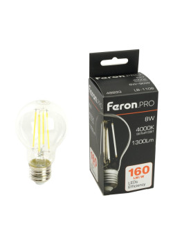 Лампа светодиодная/ Лампа светодиодная LED 8вт Е27 белый FILAMENT .PRO