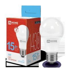 Лампа светодиодная/ Лампа светодиодная LED-A60-VC 15Вт 230В Е27 6500К 1430Лм IN HOME