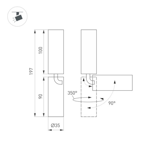 Блок питания ARV-DR60-24 (24V, 2.5A, 60W) (ARL, IP20 DIN-рейка) Блок питания ARV-DR60-24 (24V, 2.5A, 60W) (ARL, IP20 DIN-рейка)
