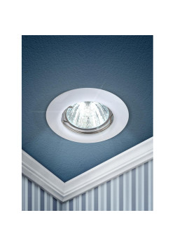 Светильник штампованный/ Светильник штампованный MR16,12V/220V, 50W белый ST3 WH
