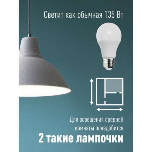 Лампа светодиодная/ Лампа светодиодная LED 15Вт 220В Е27 D60х108 3000 теплый A60