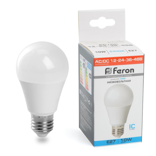 Лампа светодиодная низковольтная/ Лампа светодиодная низковольтная LED 10вт 12-24-36-48в Е27 дневной