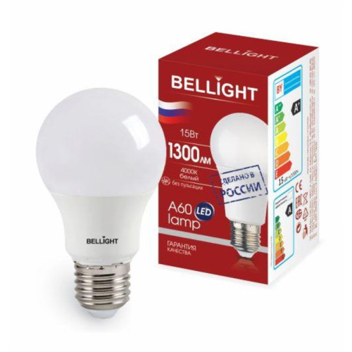 Лампа светодиодная/ Лампа светодиодная LED A60 220V/15W/E27 1300Lm 4000К