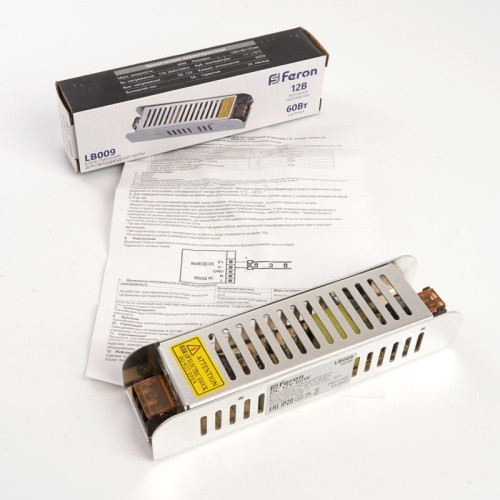 Драйвер светодиодный/ Драйвер светодиодный LED 60w 12v