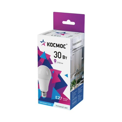 Лампа светодиодная/ Лампа светодиодная LED 30Вт 220В Е27 D70х136 6500К холодный A70