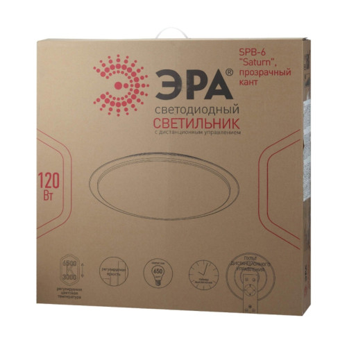 Светильник бытовой светодиодный/ Светильник бытовой светодиодный (SPB 6) Fashion 120Вт 3000-6500К 10200 Лм с пультом ДУ 680x100 мм SPB-6 Saturn 120