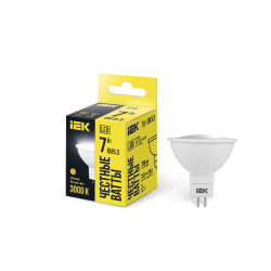 Лампа LED MR16 софит 7Вт 230В 3000К GU5.3
