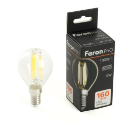 Лампа светодиодная/ Лампа светодиодная LED 8вт Е14 белый шар FILAMENT .PRO