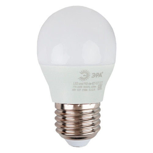 Лампа светодиодная/ Лампа светодиодная LED 8 Вт 640Лм 2700К шар теплый E27 220-240В LED P45-8W-827-E27 Red Line Лампа светодиодная/ Лампа светодиодная LED 8 Вт 640Лм 2700К шар теплый E27 220-240В LED P45-8W-827-E27 Red Line