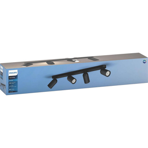 Потолочный светильник Philips/ Потолочный светильник PONGEE bar/tube black 4xNW 230V
