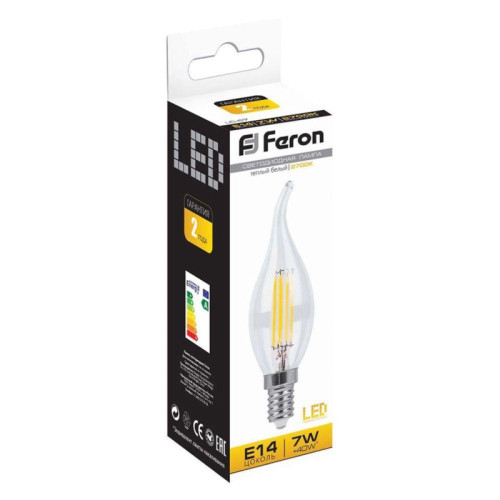 Лампа светодиодная/ Лампа светодиодная LED 7вт Е14 теплый свеча на ветру FILAMENT Лампа светодиодная/ Лампа светодиодная LED 7вт Е14 теплый свеча на ветру FILAMENT