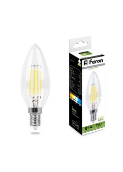Лампа светодиодная/ Лампа светодиодная LED 7вт Е14 белый свеча FILAMENT