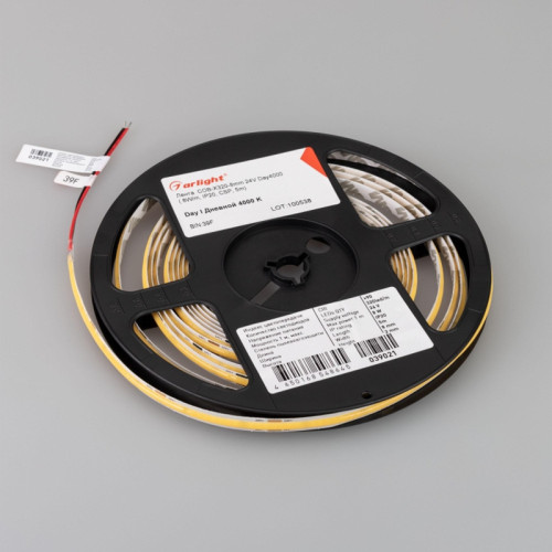 Лента светодиодная/ Лента светодиодная 8 Вт/м 24В IP20 4000K 320LED/м COB-X320-8mm CSP 5 м