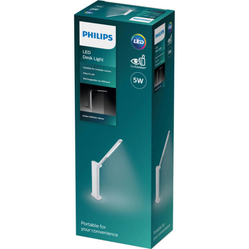 Настольная лампа Philips/ Настольная лампа Amber DSK202 PT 5W 40K W USB 02