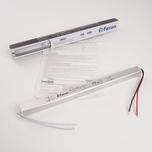 Драйвер светодиодный/ Драйвер светодиодный LED 48w 12v ультратонкий