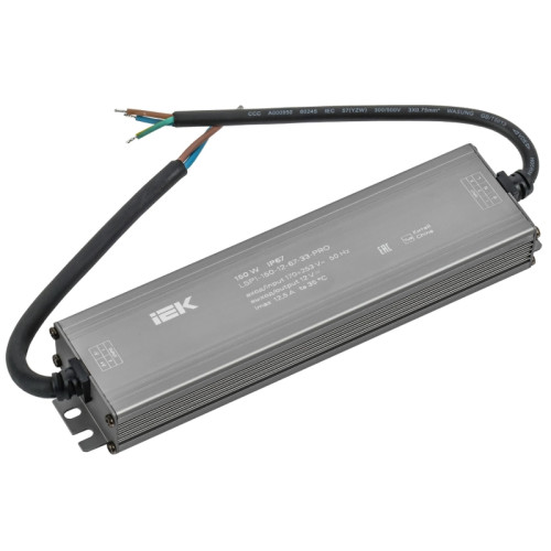 Драйвер/ Драйвер LED ИПСН-PRO 150Вт 12 В блок- шнуры IP67