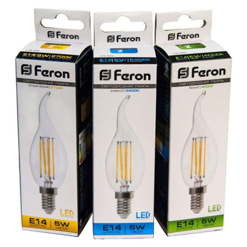 Лампа светодиодная/ Лампа светодиодная LED 5вт Е14 теплый свеча на ветру FILAMENT