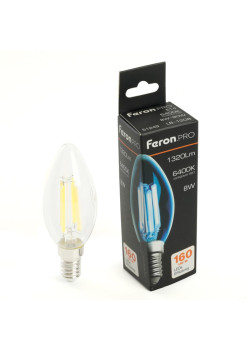 Лампа светодиодная/ Лампа светодиодная LED 8вт Е14 дневной свеча FILAMENT .PRO