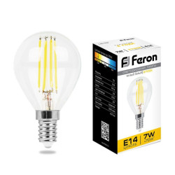 Лампа светодиодная/ Лампа светодиодная LED 7вт Е14 теплый шар FILAMENT