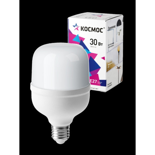 Лампа светодиодная/ Лампа светодиодная LED 30Вт 220В Е27 D80х135 4500К белый 2850 лм
