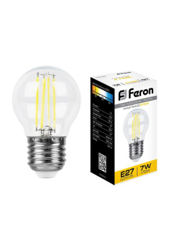 Лампа светодиодная/ Лампа светодиодная LED 7вт Е27 теплый шар FILAMENT