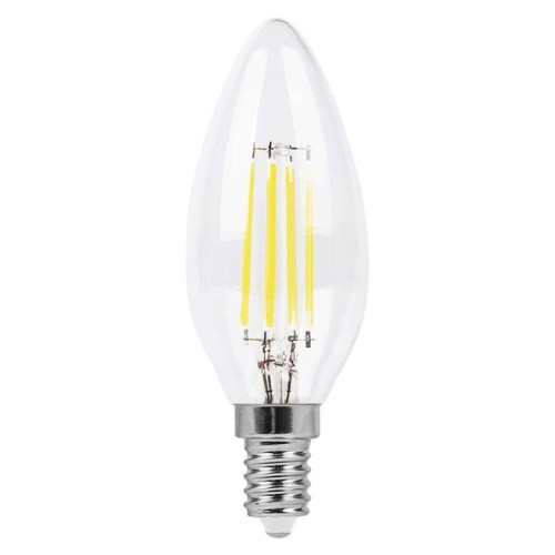 Лампа светодиодная/ Лампа светодиодная LED 7вт Е14 теплый свеча FILAMENT диммируемая