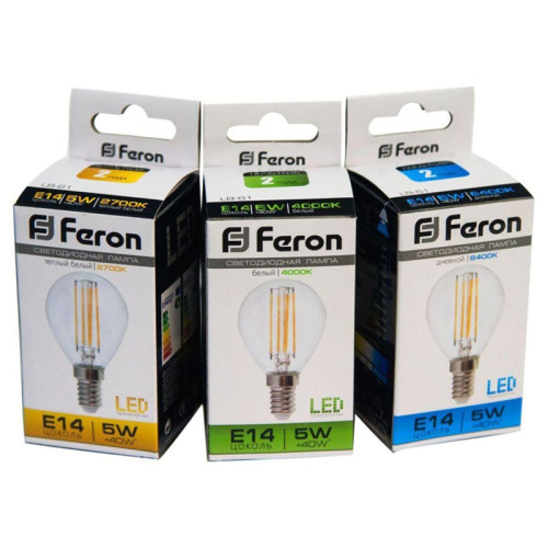 Лампа светодиодная/ Лампа светодиодная LED 5вт Е14 теплый шар FILAMENT