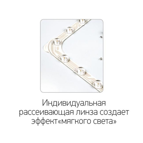 Светильник светодиодный ДБО/ Светильник светодиодный ДБО-48w OPAL 6500К черный 3840Лм IP20