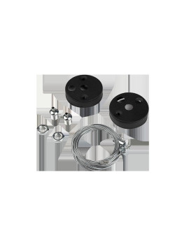 Комплект креплений/ Комплект креплений PSO-01 S-2x1.0 м BLACK для подвесного монтажа