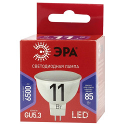 Лампа светодиодная/ Лампа светодиодная LED 11 Вт 880Лм 6500К софит холодный GU5.3 220-240В LED MR16-11W-865-GU5.3 Red Line
