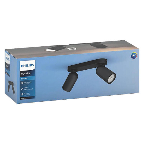 Потолочный светильник Philips/ Потолочный светильник PONGEE bar/tube black 2xNW 230V