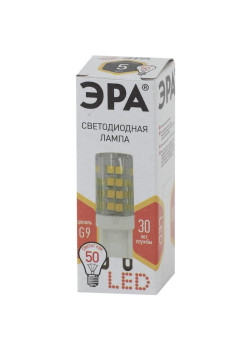 Лампа светодиодная/ Лампа светодиодная LED 5 Вт 400Лм 2700К капсула теплый G9 170-265В LED JCD-5W-CER-827-G9 Standart