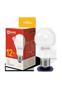 Лампа светодиодная/ Лампа светодиодная LED-A60-VC 12Вт 230В Е27 3000К 1140Лм IN HOME