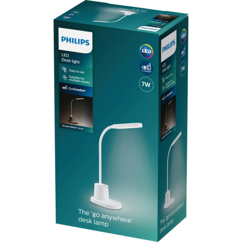 Настольная лампа Philips/ Настольная лампа Bucket DSK214 PT 7W 40K W USB 02 Настольная лампа Philips/ Настольная лампа Bucket DSK214 PT 7W 40K W USB 02
