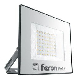Прожектор светодиодный/ Прожектор светодиодный ДО-50w 6400К 5000 Лм IP65 черный .PRO