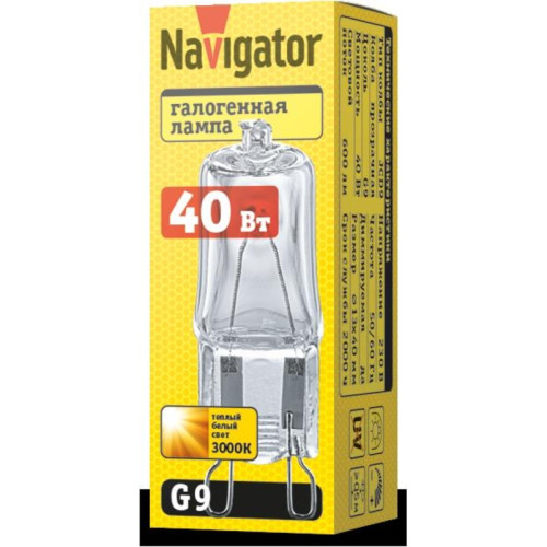 Лампа галогенная КГМ/ Лампа галогенная КГМ 40вт 220в G9 капсульная
