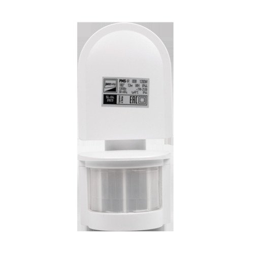 Датчик движения/ Датчик движения PMS-IR 008 1200 Вт 180 градусов 12м IP44 WH