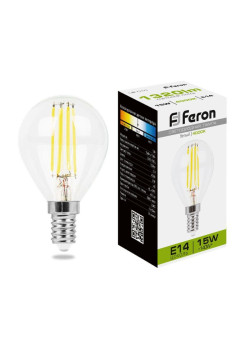 Лампа светодиодная/ Лампа светодиодная LED 15вт Е14 белый шар FILAMENT