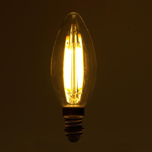 Лампа светодиодная/ Лампа светодиодная LED 8вт Е14 теплый свеча FILAMENT .PRO