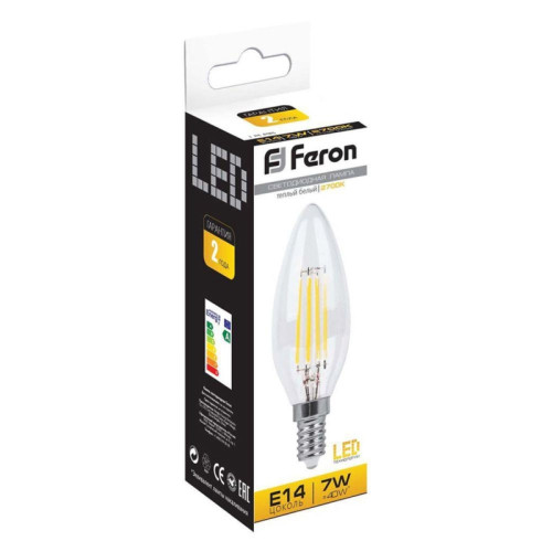 Лампа светодиодная/ Лампа светодиодная LED 7вт Е14 теплый свеча FILAMENT