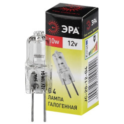 Лампа накаливания галогенная/ Лампа накаливания галогенная G4-JC-10W-12V (галоген, капсула, 10Вт, нейтр, G4) (100/1000/35000)
