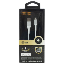 Кабель Cactus CS-LG.USB.A-1 USB (m)-Lightning (m) 1м белый блистер